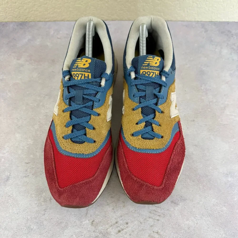 New Balance 997H CM997HVT Men's Size 9 Workwear Blue Tan Red Athletic Shoes